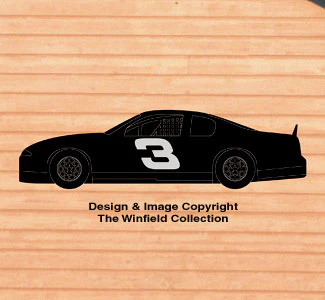 Race Car Shadow Woodcrafting Pattern