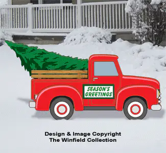 Red Truck Changeable Display and Cargo Pattern Set
