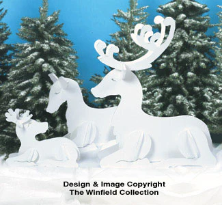 Resting Reindeer Family Patterns