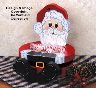 Santa Bowl Woodcraft Pattern