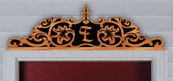 Scrolled Acanthus Door Topper Pattern