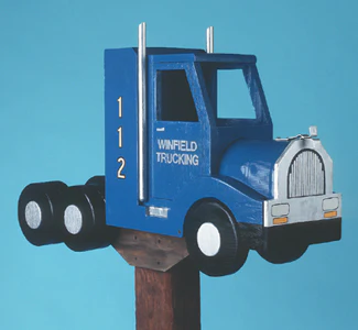 Semi Truck Mailbox Woodcraft Pattern(F)