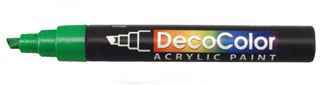 Set of 1 Each Chisel Tip Paint Pens [Black, White, Blue, Red, Green, Yellow & Brown - Image 4
