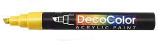 Set of 1 Each Chisel Tip Paint Pens [Black, White, Blue, Red, Green, Yellow & Brown - Image 5