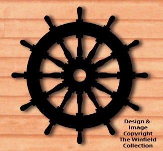 Ships Wheel Shadow Woodcrafting Pattern