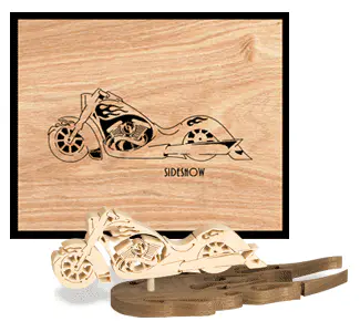 Sideshow Set 3 Scrolled Art/3D Model Scroll Saw Pattern