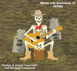 Skeleton Cowboy Singer Pattern