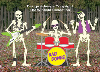Skeleton Rock Band Woodcraft Pattern