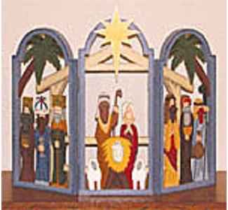 Small 3 Arch Nativity Woodcraft Pattern(F)