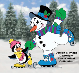 Snow Buddies on Blades Display Pattern(W)