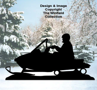 Snowmobiler Shadow Woodcrafting Pattern(F)