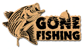 Striped Bass "Gone Fishing" Sign Project Pattern