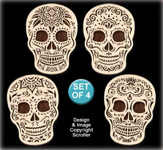 Sugar Skull Wall Art Pattern