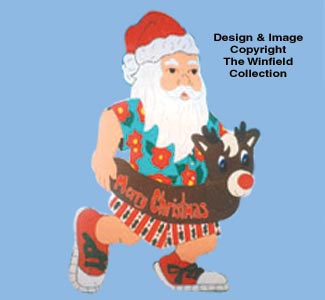 Swimsuit Santa Woodcraft Pattern(F)