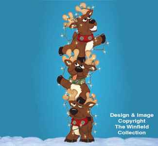Tangled Reindeer Woodcraft Pattern