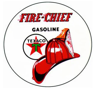 Texaco Fire-Chief 12" Vinyl Decal