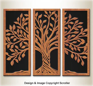 Tree of Life Wall Panel Display Scroll Saw Pattern
