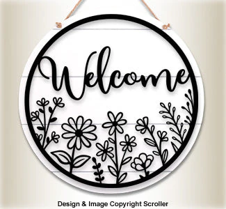 Welcome Door Sign Pattern