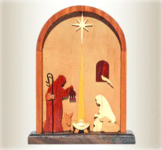 Wood Nativity Pattern