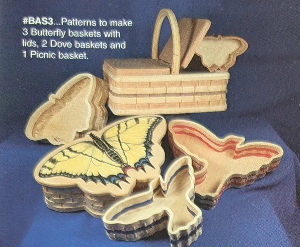 Wooden Baskets Designs #3 Scroll Saw Patterns (F)