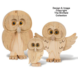 Woodland Layered Owl Pattern Set #2