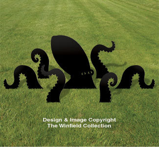Yard Octopus Shadow Pattern